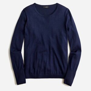 J. Crew Halle Merino Wool Navy Sweater